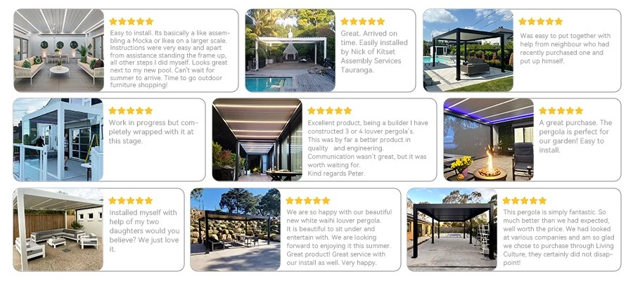 2632-Waterproof Louver Roof Pergola-4